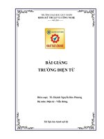 Bài giảng trường điện từ