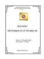 Thí nghiệm xử lý tín hiệu số