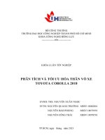 Phân tích và tối ưu hóa thân vỏ xe toyota corolla 2018