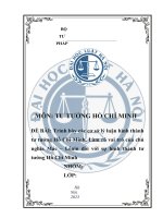 BTN tư tưởng Hồ Chí Minh