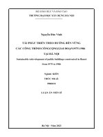 Tái phát triển theo hướng bền vững các công trình công cộng giai đoạn 1975-1986 tại Hà Nội