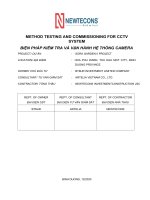 Biện pháp test và vận hành camera