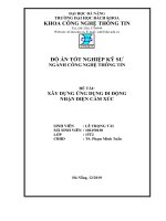 Xây dựng ứng dụng di động nhận diện cảm xúc.