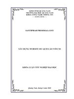 XÂY DỰNG WEBSITE DU LỊCH LÀO VỚI CSS - Full 10 điểm