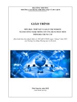 Giáo trình thực hành thiết kế và quản trị website (ngành công nghệ thông tin   trung cấp