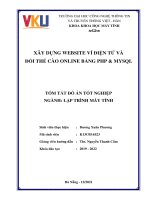 XÂY DỰNG WEBSITE VÍ ĐIỆN TỬ VÀ ĐỔI THẺ CÀO ONLINE BẰNG PHP