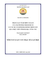 PHÁP LUẬT VỀ KÊ BIÊN TÀI SẢN CỦA NGƯỜI PHẢI THI HÀNH ÁN LÀ CÁC DỰ ÁN KINH DOANH BẤT ĐỘNG SẢN QUA THỰC TIỄN TỈNH BÀ RỊA - VŨNG TÀU
