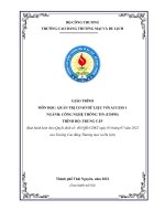 Giáo trình lắp ráp và bảo trì hệ thống máy tính (ngành công nghệ thông tin   trung cấp