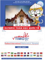 2024 Tài Liệu Ôn Tập Toán Olympic Quốc Tế TIMO Khối THPT