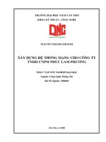 XÂY DỰNG HỆ THỐNG MẠNG CHO CÔNG TY TNHH CNPM PHÚC LAM PHƯƠNG - Full 10 điểm