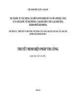 Thuyết minh biện pháp thi công mặt bằng