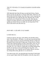 THUYẾT TIẾN HÓA TỪ CHARLES DARWIN CHO ĐẾN HÔM NAY - LÊ VIỆT THƯỜNG - 2009 ĐÁNH DẤU SINH NHẬT 200 NĂM CỦA NHÀ SINH VẬT HỌC CHARLES DARWIN MÀ TÊN TUỔI GẮN LIỀN VỚI THUYẾT TIẾN HÓA - Full 10 điểm