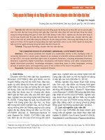 TỔNG QUAN HỆ THỐNG VỀ SỰ THAY ĐỔI VAI TRÒ CỦA CHUYÊN VIÊN THƯ VIỆN ĐẠI HỌC - Full 10 điểm