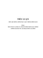 Tiểu luận   hệ thống chính trị và quy trình chính sách  2  phân tích vai trò của truyền hình trong quá trình chính sách dân số   kế hoạch hóa gia đình