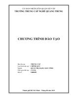 CHƯƠNG TRÌNH ĐÀO TẠO QUẢN TRỊ MẠNG MÁY TÍNH - TRƯỜNG TRUNG CẤP NGHỀ QUANG TRUNG - ĐIỂM CAO