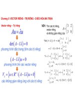 Chương 5: Chéo hoá ma trận