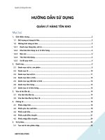 QUẢN LÝ HÀNG TỒN KHO ARITO SOLUTION ĐIỂM CAO