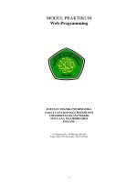 I MODUL PRAKTIKUM WEB PROGRAMMING ĐIỂM CAO