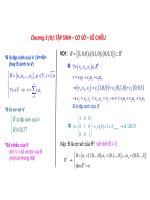 Chương 4: Tập sinh, cơ sở, số chiều