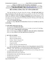 Đề cương giám sátĐỀ CƯƠNG CÔNG TÁC TƯ VẤN GIÁM SÁT