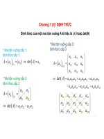 Chương 2: Hệ phương trình tuyến tính