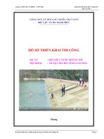 Biện pháp thi công đập đất