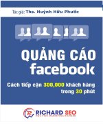 ĐỊNH HƯỚNG THIẾT LẬP FACEBOOK FANPAGE CHO DOANH NGHIỆP CỦA BẠN ĐIỂM CAO