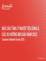 PART OF PROPERTYGURU GROUP BÁO CÁO TÂM LÝ NGƯỜI TIÊU DÙNG  CÁC XU HƯỚNG BĐS ĐẦU NĂM 2023 CONSUMER SENTIMENT SURVEY (CSS)
