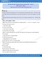 ĐỀ THI GIỮA HỌC KÌ I BỘ SÁCH KẾT NỐI TRI THỨC – ĐỀ SỐ 2 MÔN: VẬT LÍ – LỚP 11 BIÊN SOẠN: BAN CHUYÊN MÔN LOIGIAIHAY COM