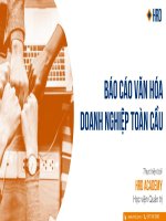 VĂN HÓA DOANH NGHIỆP TOÀN CẦU: THU HÚT VÀ GIỮ CHÂN NHÂN TÀI
