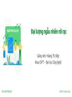 ĐẠI LƯỢNG NGẪU NHIÊN RỜI RẠC
