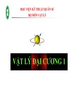 VẬT LÝ ĐẠI CƯƠNG 1 CHƯƠNG 5 TRƯỜNG TĨNH ĐIỆN TRƯỜNG TĨNH ĐIỆN NỘI DUNG