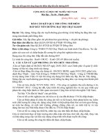 2 bao cao ket qua dap đất k95