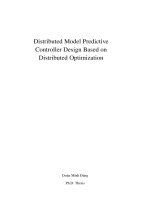 DISTRIBUTED MODEL PREDICTIVE CONTROLLER DESIGN BASED ON DISTRIBUTED OPTIMIZATION