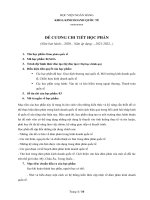 ĐỀ CƯƠNG CHI TIẾT HỌC PHẦN ĐÀM PHÁN QUỐC TẾ