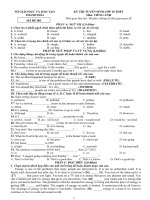 Bộ 50 đề thi tuyển sinh vào 10 thpt môn tiếng anh năm 2024 sở giáo dục và đào tạo thanh hóa mã đề  (1)