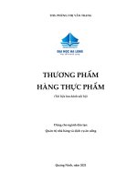THƯƠNG PHẨM HÀNG THỰC PHẨM