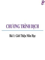 GIÁO TRÌNH MÔN HỌC: 