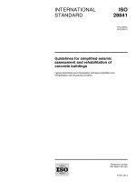 ISO 28841:2013 Guidelines for simplified seismic assessment and rehabilitation of concrete buildings
