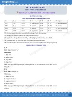HƯỚNG DẪN GIẢI CHI TIẾT ĐỀ THI HỌC KỲ 1 TIẾNG ANH 11