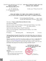 TẬP ĐOÀN DẦU KHÍ QUỐC GIA VIỆT NAM CÔNG TY CỔ PHẦN PHÂN BÓN DẦU KHÍ CÀ MAU CỘNG HÒA XÃ HỘI CHỦ NGHĨA VIỆT NAM ĐỘC LẬP - TỰ DO - HẠNH PHÚC