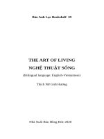 BẢO ANH LẠC BOOKSHELF 39 THE ART OF LIVING NGHỆ THUẬT SỐNG (BILINGUAL LANGUAGE: ENGLISH-VIETNAMESE)