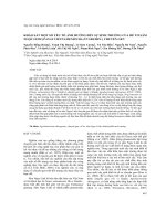 KHẢO SÁT MỘT SỐ YẾU TỐ ẢNH HƯỞNG ĐẾN SỰ SINH TRƯỞNG CỦA RỄ TƠ SÂM NGỌC LINH (PANAX VIETNAMENSIS HA ET GRUSHV ) CHUYỂN GEN