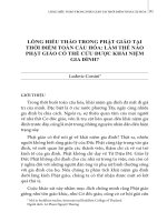 LÒNG HIẾU THẢO TRONG PHẬT GIÁO TẠI THỜI ĐIỂM TOÀN CẦU HÓA: PHẬT GIÁO CÓ THỂ CỨU ĐƯỢC KHÁI NIỆM GIA ĐÌNH NHƯ THẾ NÀO?