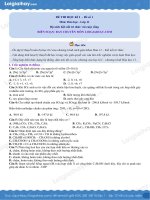 ĐỀ THI HỌC KÌ I – ĐỀ SỐ 1 MÔN: HÓA HỌC - LỚP 11 BỘ SÁCH KẾT NỐI TRI THỨC VỚI CUỘC SỐNG