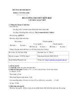 VĂN HÓA GIAO TIẾP AMP; KỸ NĂNG GIAO TIẾP