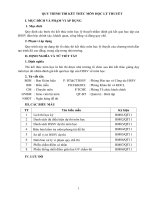 QUY TRÌNH THI KẾT THÚC MÔN HỌC LÝ THUYẾT