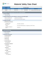MATERIAL SAFETY DATA SHEET PRODUCT KIXX GEAR EP 680