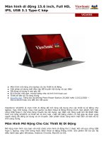 VG1655 MÀN HÌNH DI ĐỘNG 15 6 INCH, FULL HD, IPS, USB 3 1 TYPE-C KÉP
