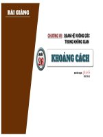 Slide bài 26 Khoảng cách Toán 11 kết nối tri thức
